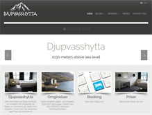 Tablet Screenshot of djupvasshytta.no